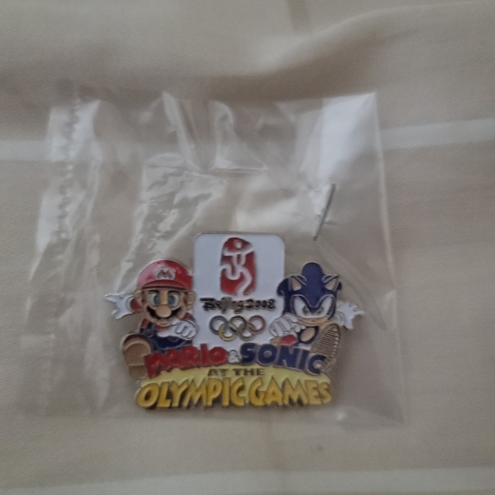 E3 Nintendo Sega Mario Sonic Beijing Olympics Pin